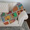 Edge Collections - 50" x 60" - Multicolor - Apricot Pug Quilted Blanket Throw - 1 Piece